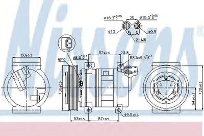 Компрессор, кондиционер NISSENS купить