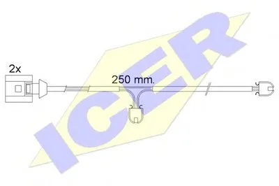 Сигнализатор, износ тормозных колодок ICER купить