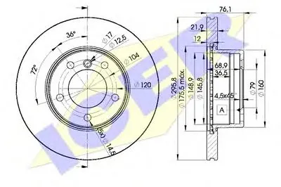 Тормозной диск ICER купить