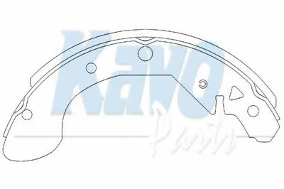 Комплект тормозных колодок KAVO PARTS купить