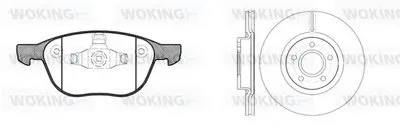 Комплект тормозов, дисковый тормозной механизм WOKING купить