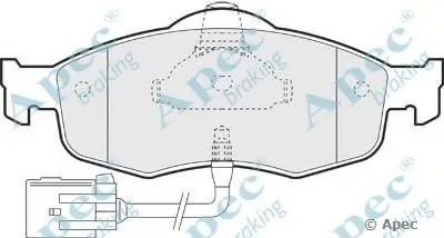 Комплект тормозных колодок, дисковый тормоз APEC braking купить
