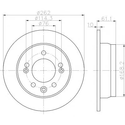 Тормозной диск PRO HELLA PAGID купить