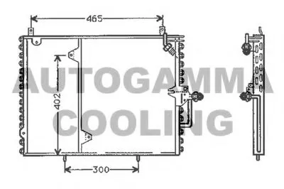 Конденсатор, кондиционер AUTOGAMMA купить