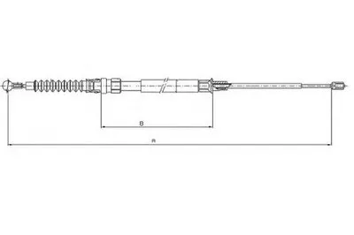 Трос, стояночная тормозная система TEXTAR купить