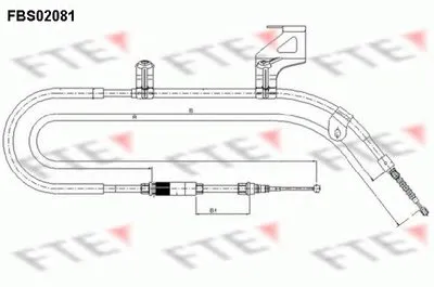 Трос, стояночная тормозная система FTE купить