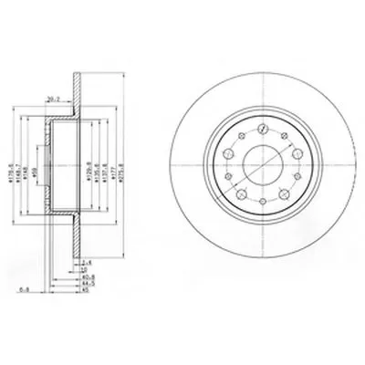 Тормозной диск DELPHI купить