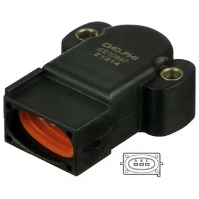 Датчик, положение дроссельной заслонки DELPHI купить