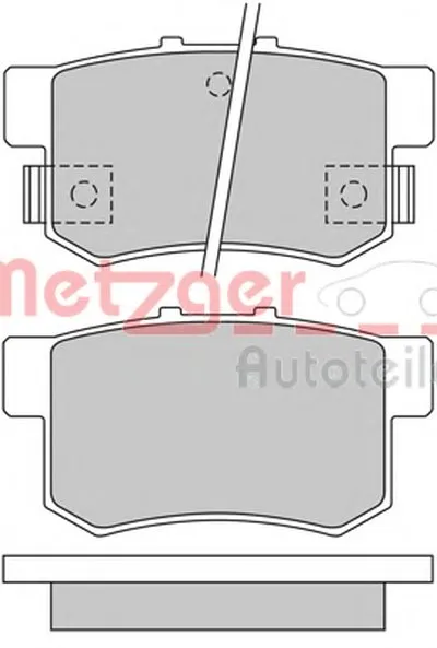 Комплект тормозных колодок, дисковый тормоз METZGER купить