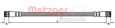 Тормозной шланг METZGER купить