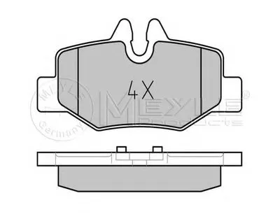 Комплект тормозных колодок, дисковый тормоз PLATINUM PAD MEYLE купить