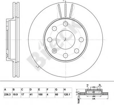 Тормозной диск BRECK купить