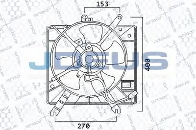 Вентилятор, охлаждение двигателя JDEUS купить
