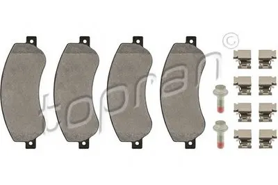 Комплект тормозных колодок, дисковый тормоз TOPRAN купить