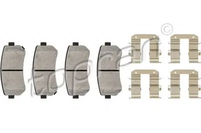 Комплект тормозных колодок, дисковый тормоз TOPRAN купить