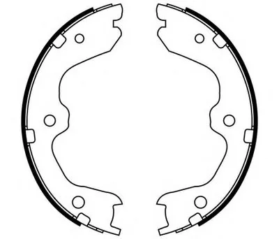 Комплект тормозных колодок; Комплект тормозных колодок, стояночная тормозная система E.T.F. купить