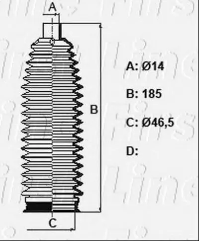 Пыльник, рулевое управление FIRST LINE купить