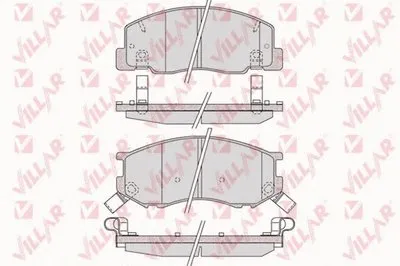 Комплект тормозных колодок, дисковый тормоз VILLAR купить