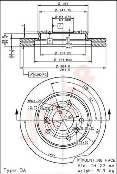 Тормозной диск VILLAR купить