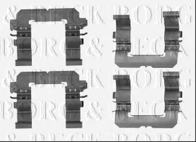 Комплектующие, колодки дискового тормоза BORG & BECK купить