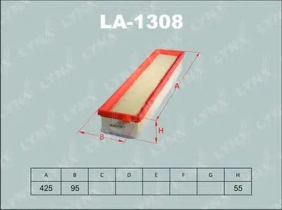 Воздушный фильтр LYNXauto купить