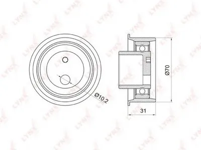 Натяжной ролик, ремень ГРМ LYNXauto купить