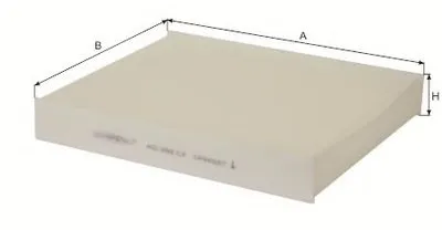 Фильтр, воздух во внутренном пространстве Cabin filter (Standart) for FORD GOODWILL купить