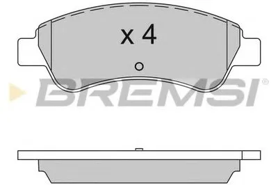 Комплект тормозных колодок, дисковый тормоз BREMSI купить