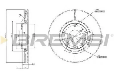 Тормозной диск BREMSI купить