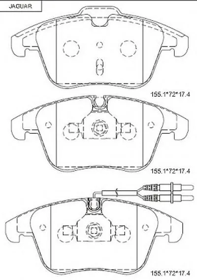 Комплект тормозных колодок, дисковый тормоз ASIMCO купить