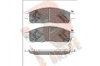 Комплект тормозных колодок, дисковый тормоз R BRAKE купить