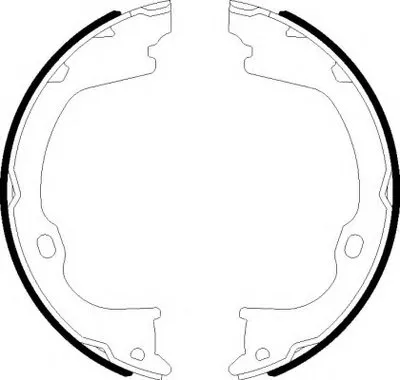 Комплект тормозных колодок, стояночная тормозная система HELLA купить