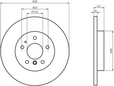 Тормозной диск PRO HELLA купить