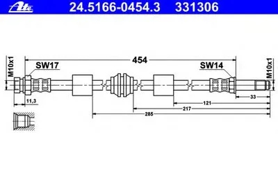 Тормозной шланг ATE купить