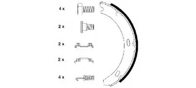 Комплект тормозных колодок, стояночная тормозная система TEXTAR купить