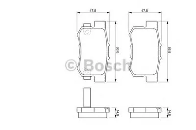 Комплект тормозных колодок, дисковый тормоз BOSCH купить