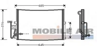 Конденсатор, кондиционер VAN WEZEL купить