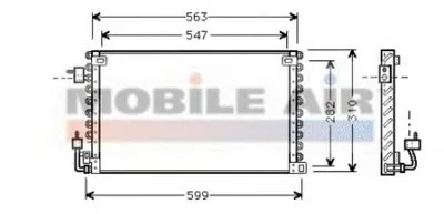 Конденсатор, кондиционер VAN WEZEL купить