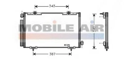 Конденсатор, кондиционер VAN WEZEL купить