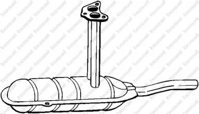 Средний глушитель выхлопных газов BOSAL купить