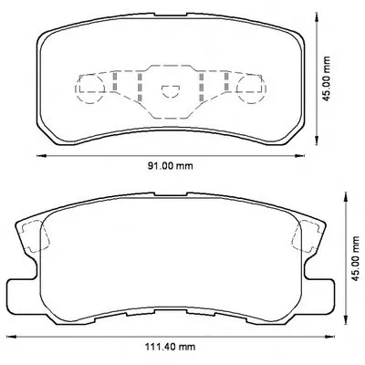 Комплект тормозных колодок, дисковый тормоз JURID купить