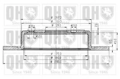 Тормозной диск QUINTON HAZELL купить