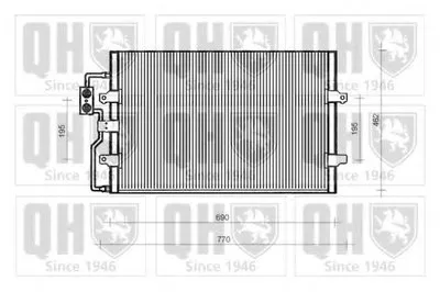 Конденсатор, кондиционер QUINTON HAZELL купить