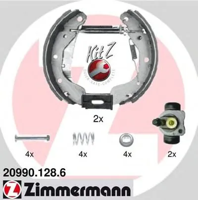 Комплект тормозных колодок KIT Z ZIMMERMANN купить