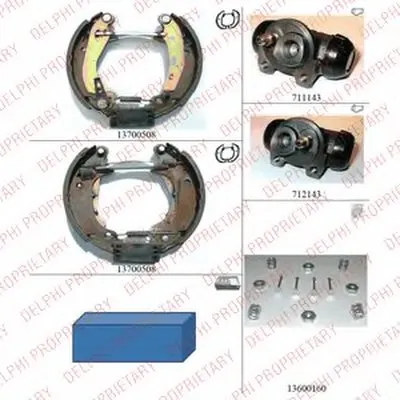 Комплект тормозных колодок DELPHI купить