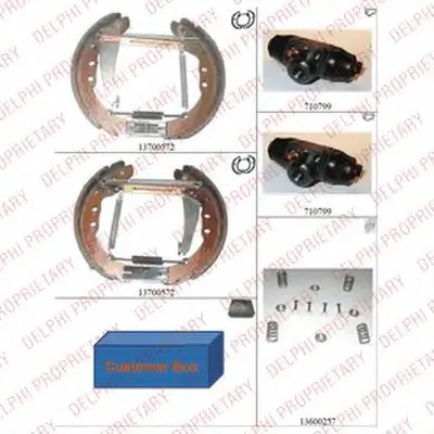 Комплект тормозных колодок DELPHI купить