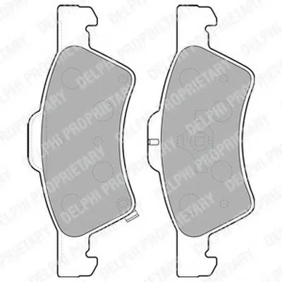 Комплект тормозных колодок, дисковый тормоз DELPHI купить