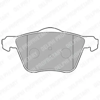 Комплект тормозных колодок, дисковый тормоз DELPHI купить