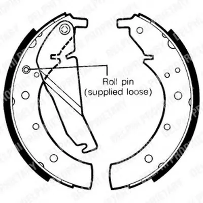 Комплект тормозных колодок DELPHI купить