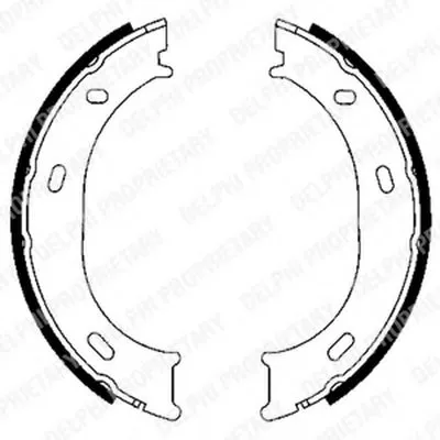 Комплект тормозных колодок, стояночная тормозная система DELPHI купить